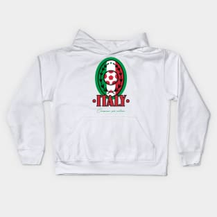 Italy Italian Soccer Fan Kids Hoodie